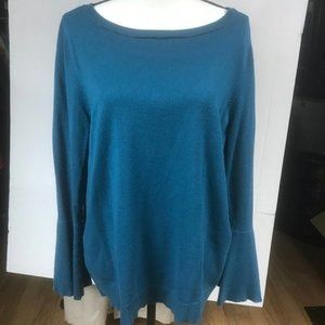 Long Sleeve Blue Knit Top 14/16